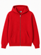 Men's red zip-up hoodie size S