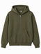 Men's khaki zip-up hoodie size S